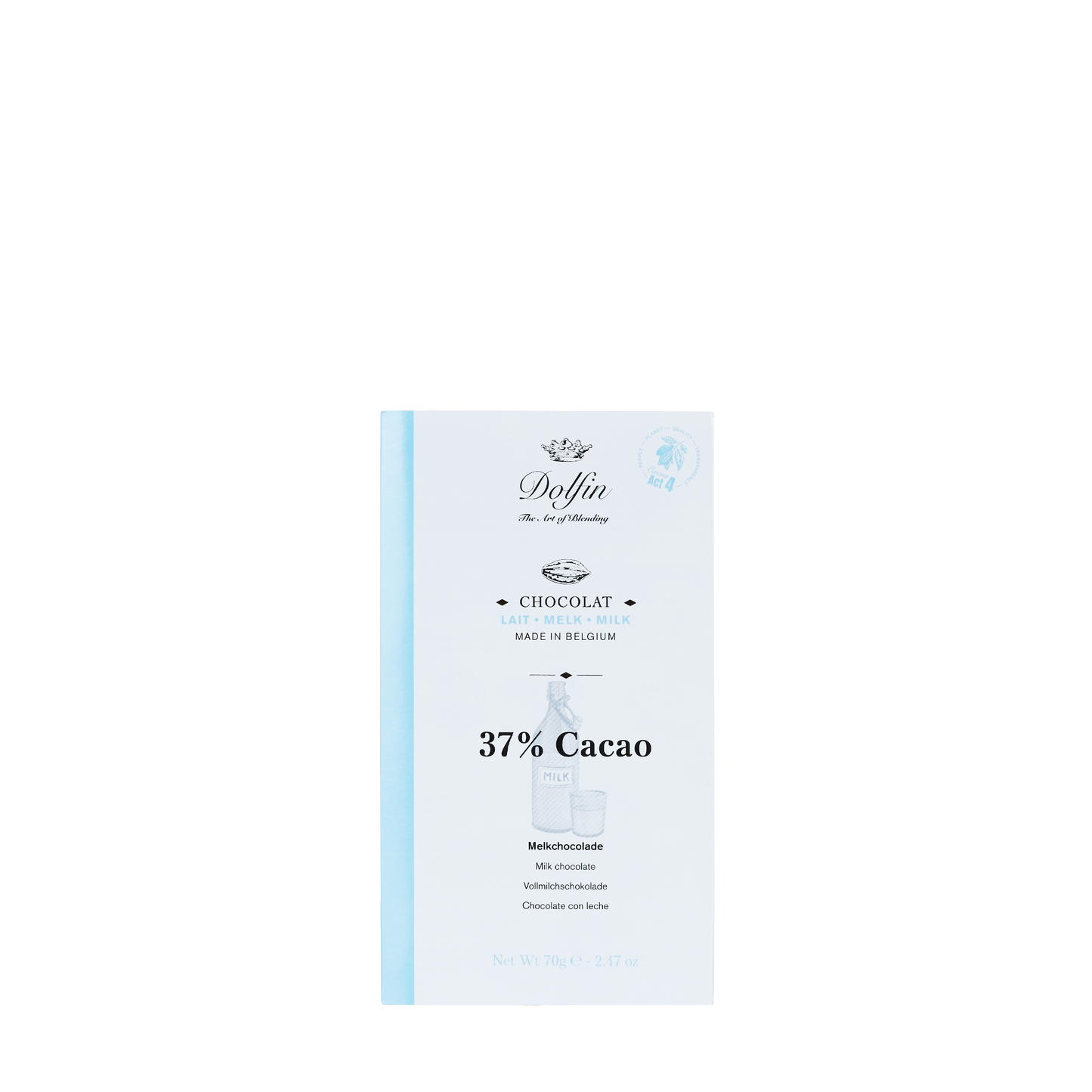 Dolfin - Edelvollmilchschokolade 37%