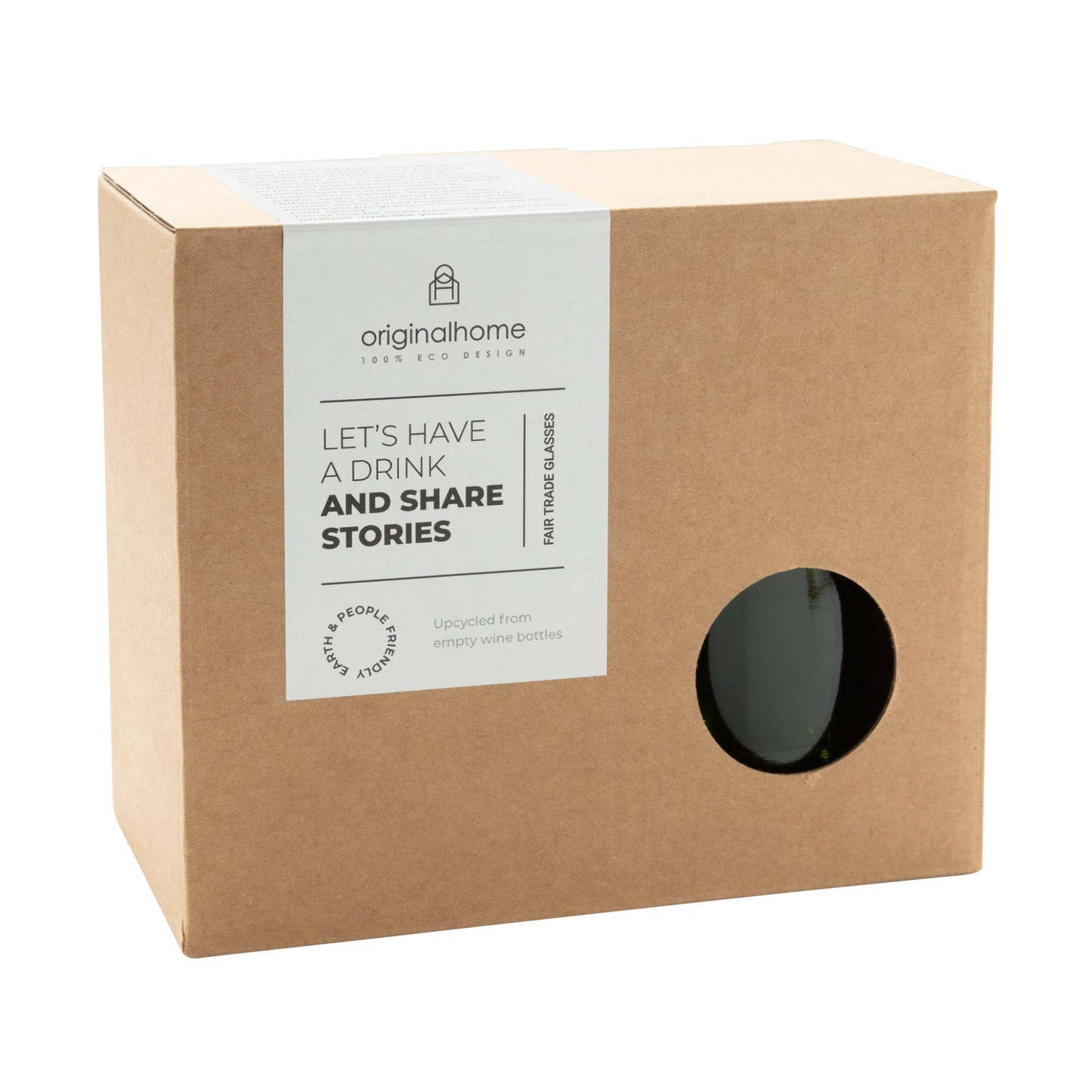 Originalhome Wassergläser aus recycelten Weinflaschen