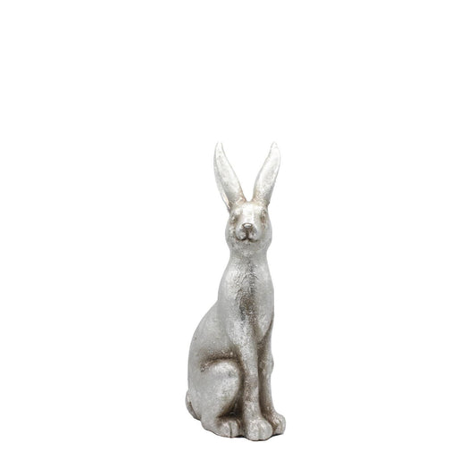Osterdeko - Hase Egon silber 51 cm