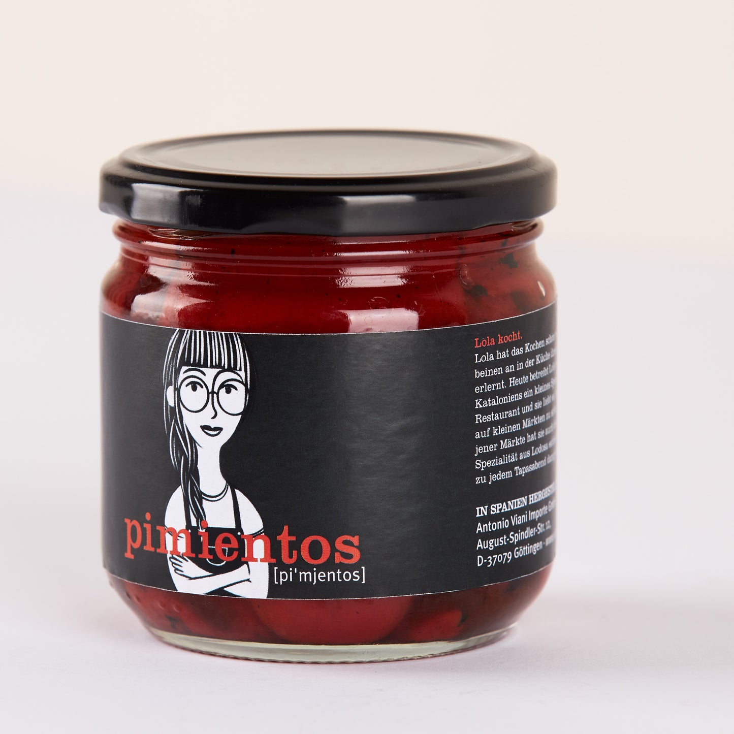 Im Glas eingelegte und gegrillte Pimientos