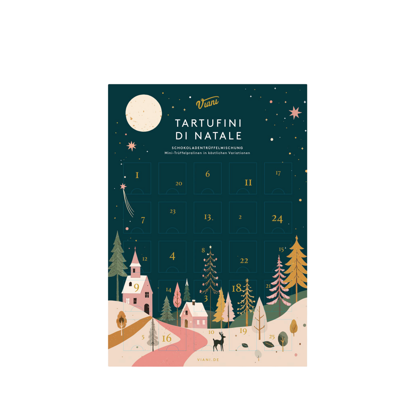 Adventskalender mit gemischten Tartufini dolci