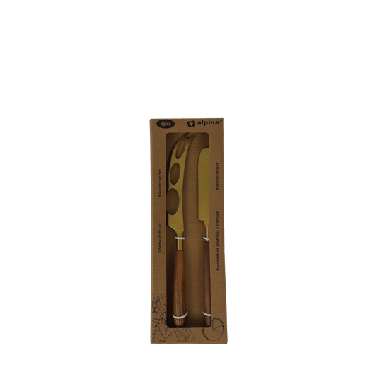 Käsemesser-Set mit Holzgriff 2er & 3er Set