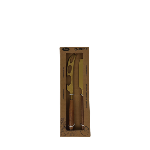 Käsemesser-Set mit Holzgriff 2er & 3er Set