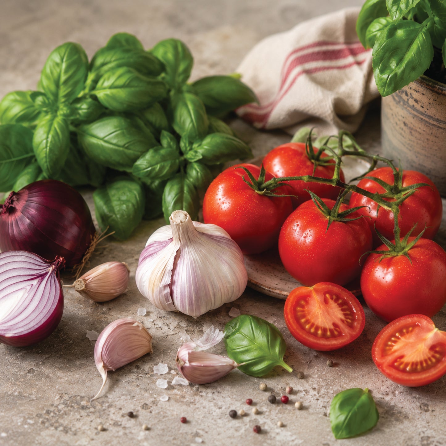 Gewürzmühle Kräutermischung mit Tomate, Salz & Basilikum