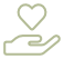 Icon Hand und Herz grün
