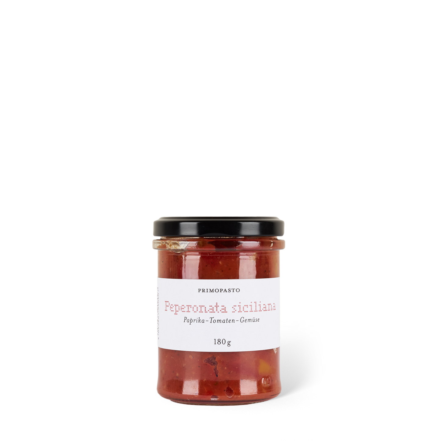 Peperonata siciliana - Primopasto - Tomatencreme eingelegten Paprikastücke